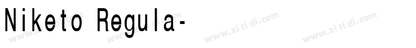 Niketo Regula字体转换